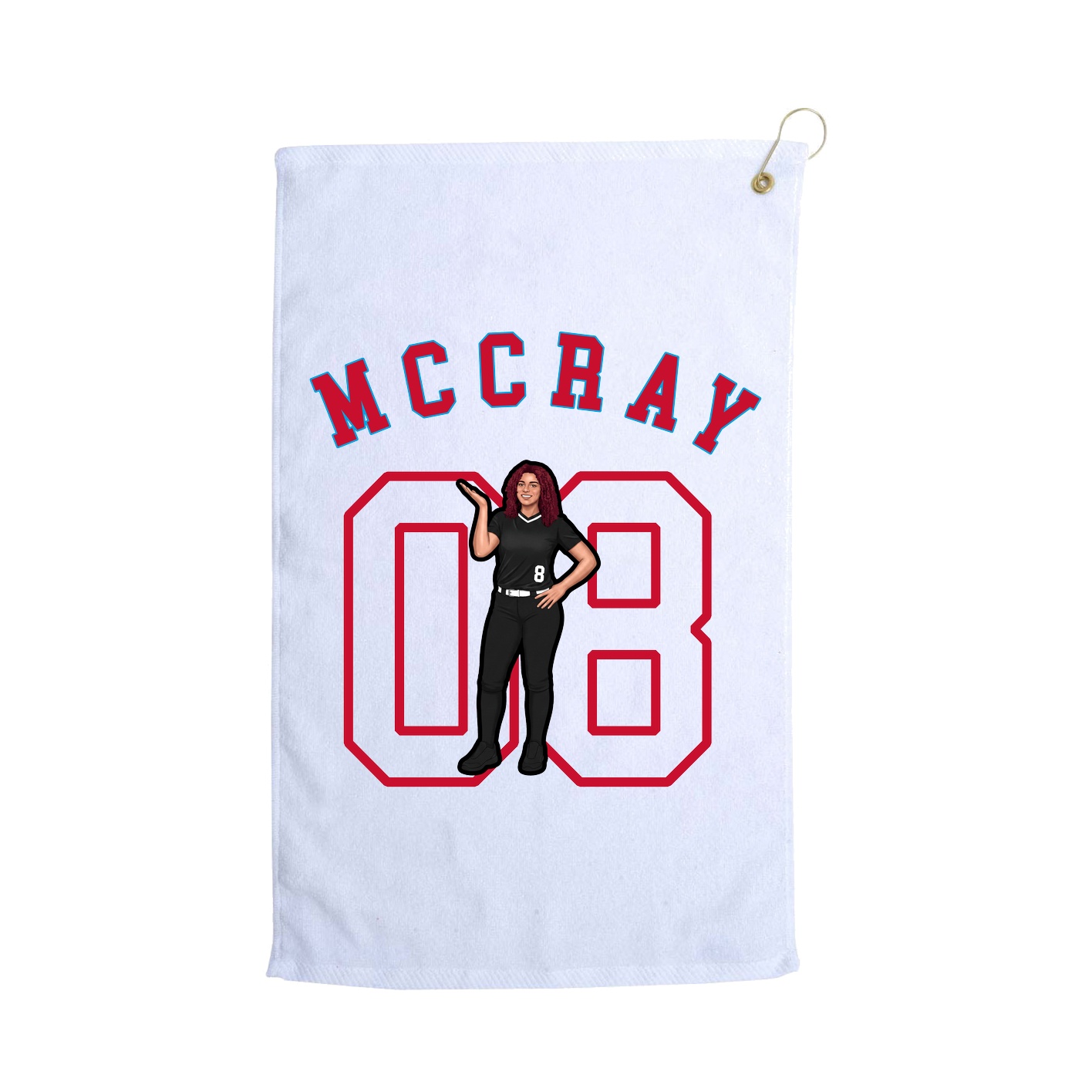 Golf Towel — Shirsey Arch in White