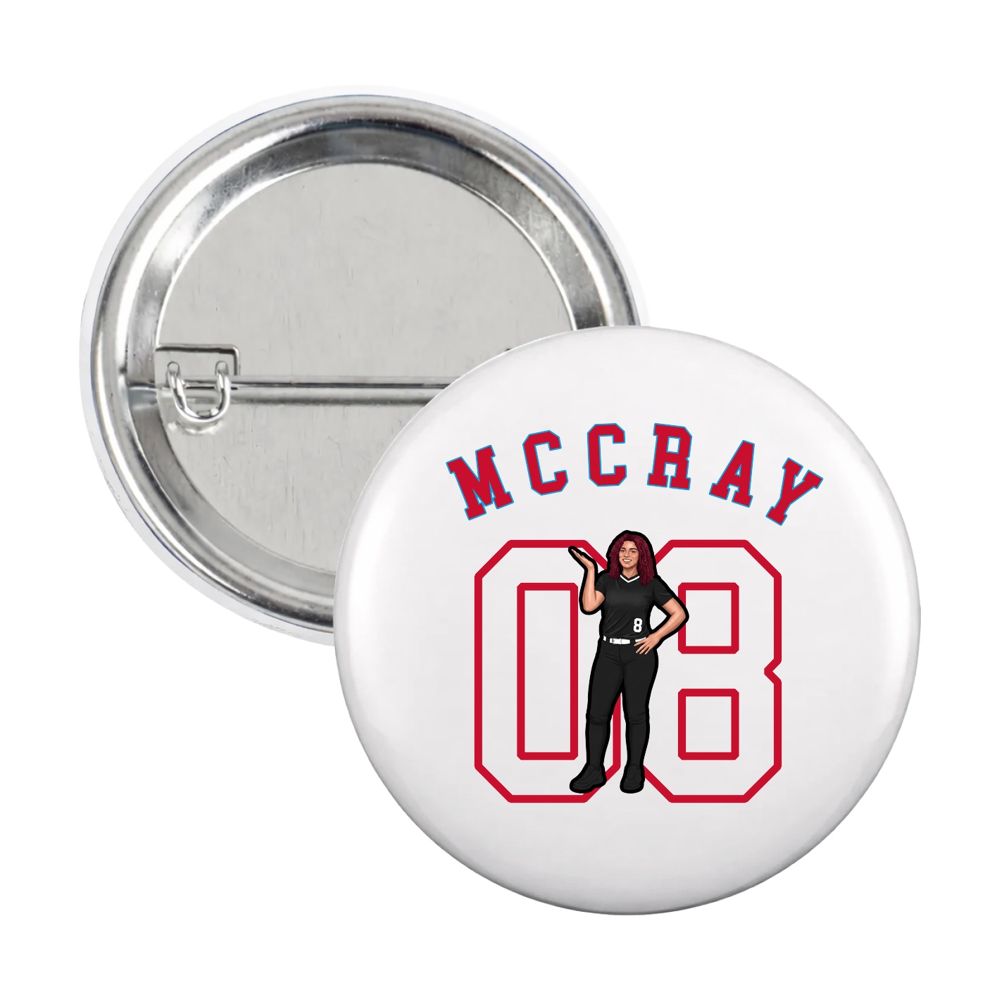 Game Day Button — Shirsey Arch in White