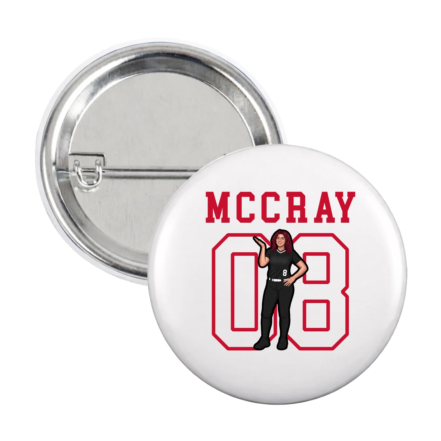 Game Day Button — Shirsey in White