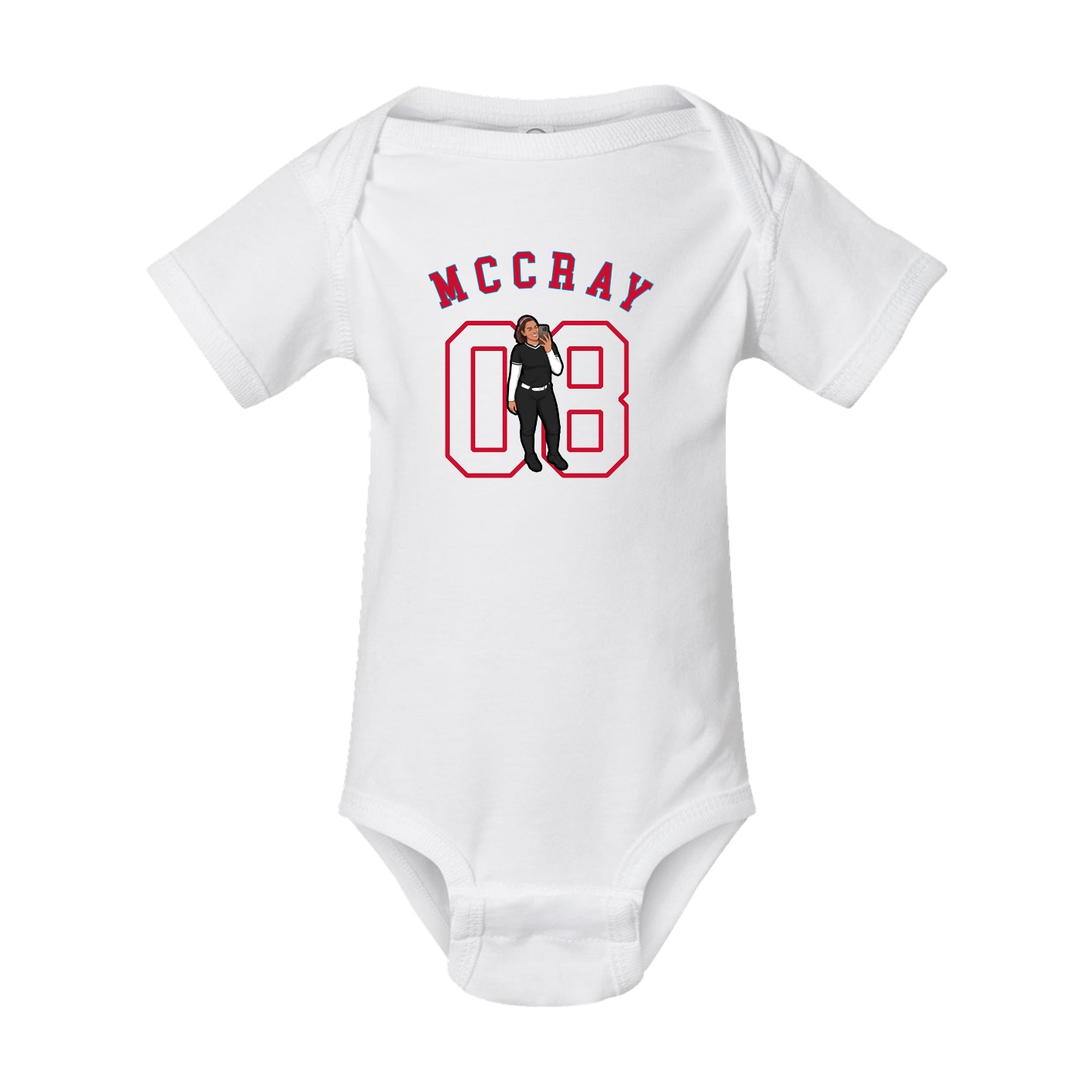 Baby Onesie — Shirsey Arch in White
