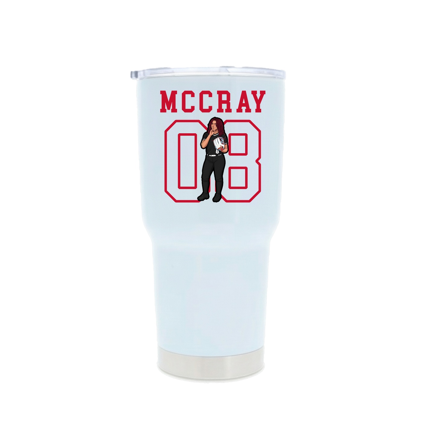 30oz Stainless Steel Tumbler — Shirsey in White