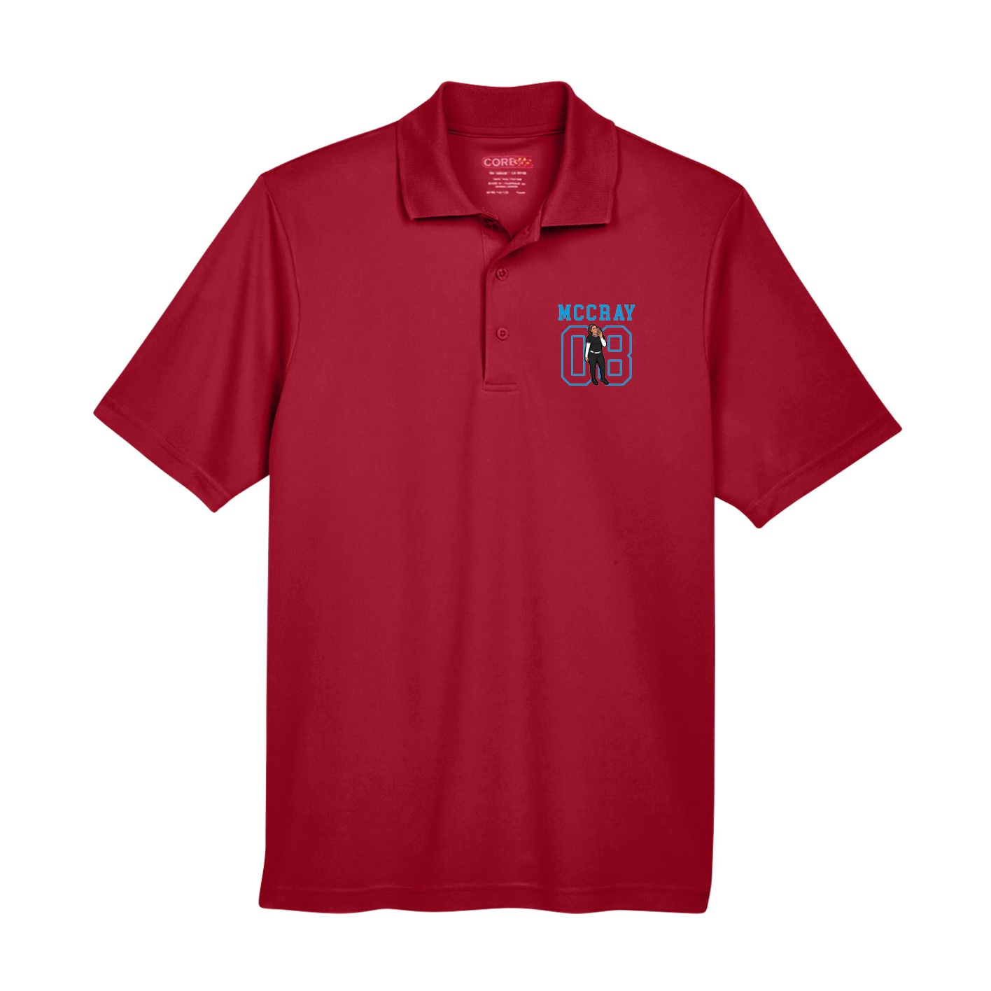 Performance Polo — Shirsey in Red