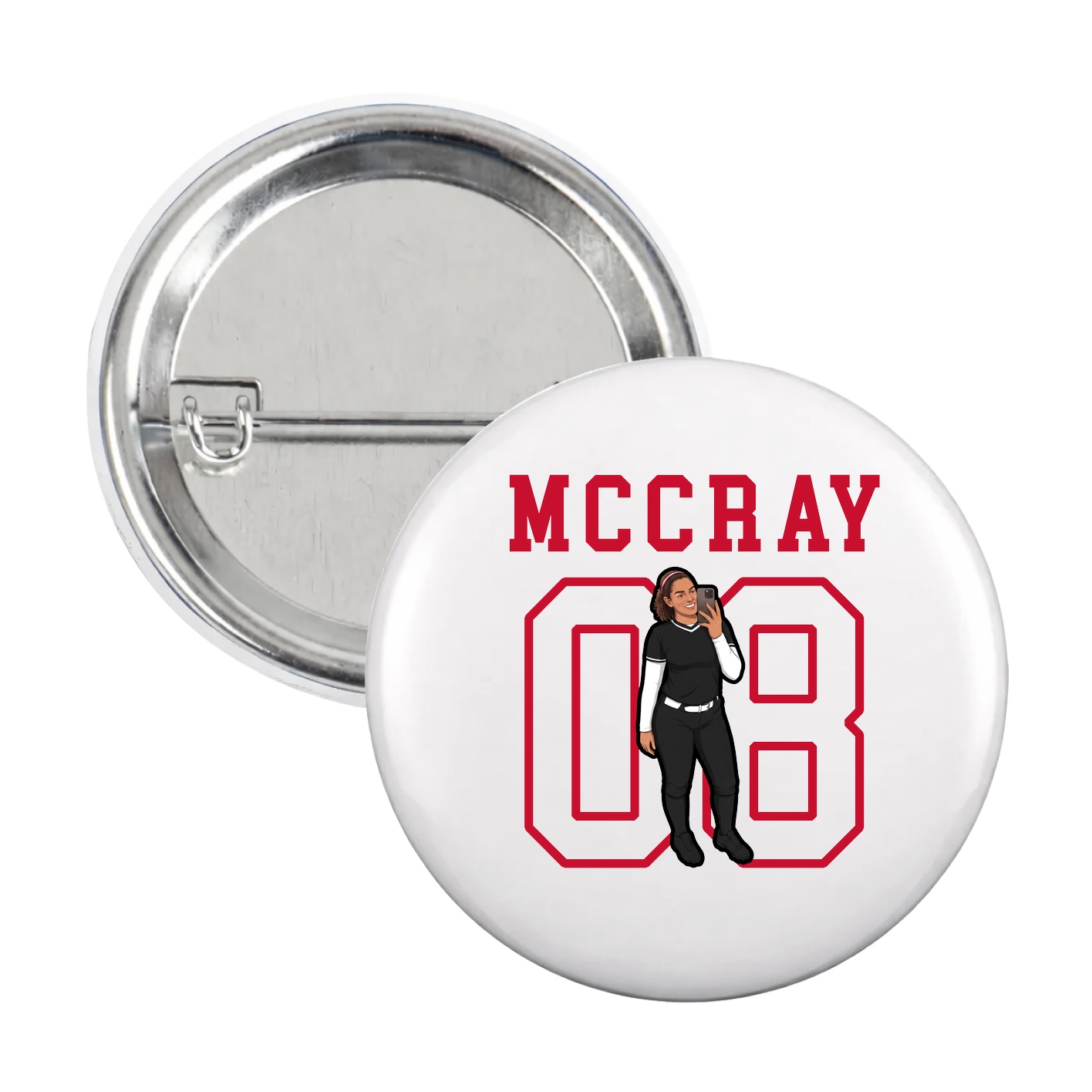 Game Day Button — Shirsey in White