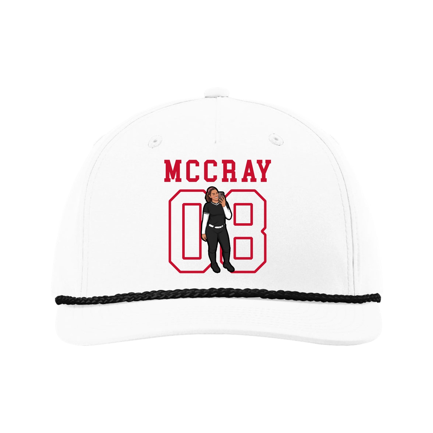 Five-Panel Classic Rope Cap — Shirsey in White
