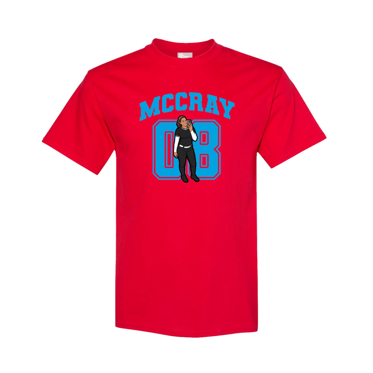 Youth Tee — Number in Red
