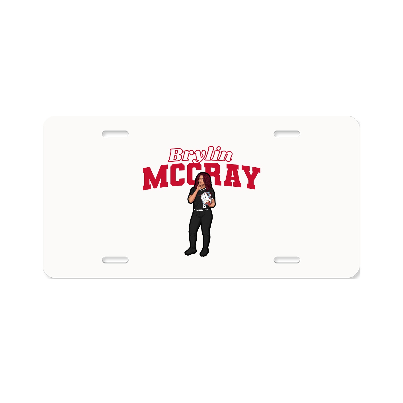 License Plate — Name Arch in Classic