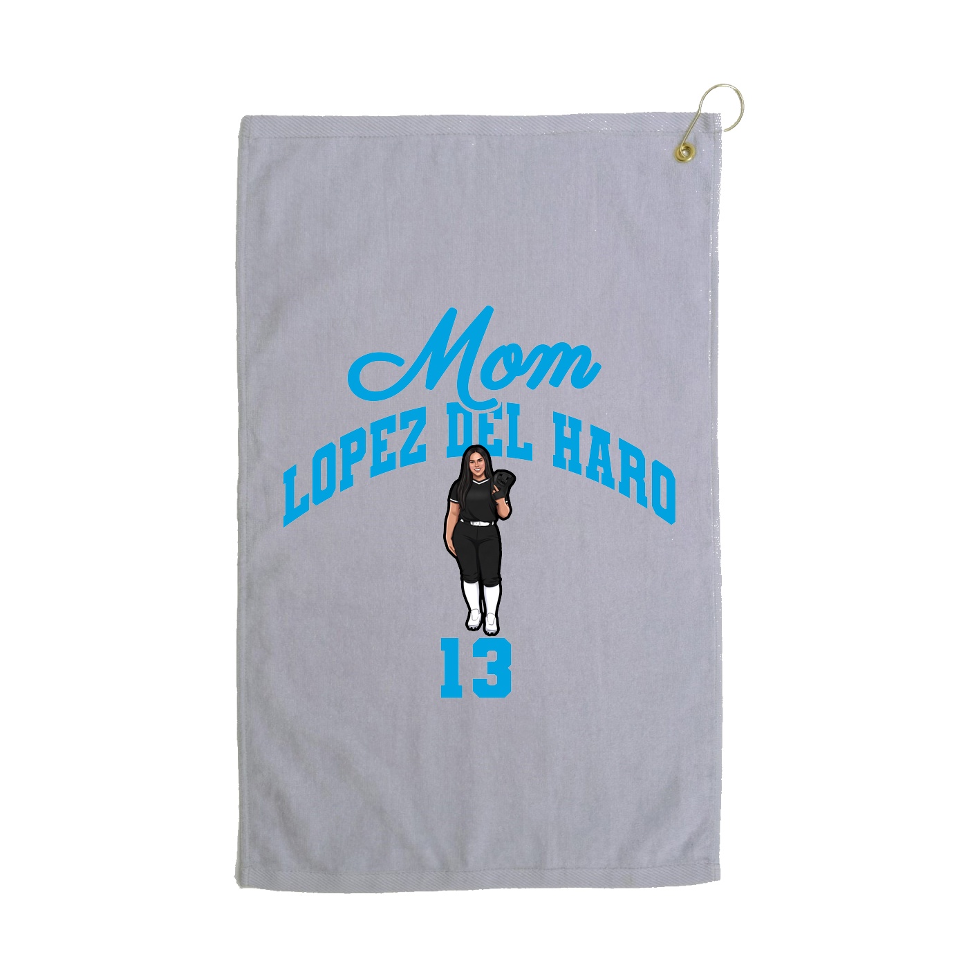 Golf Towel — Mothers Day Arch in Grey
