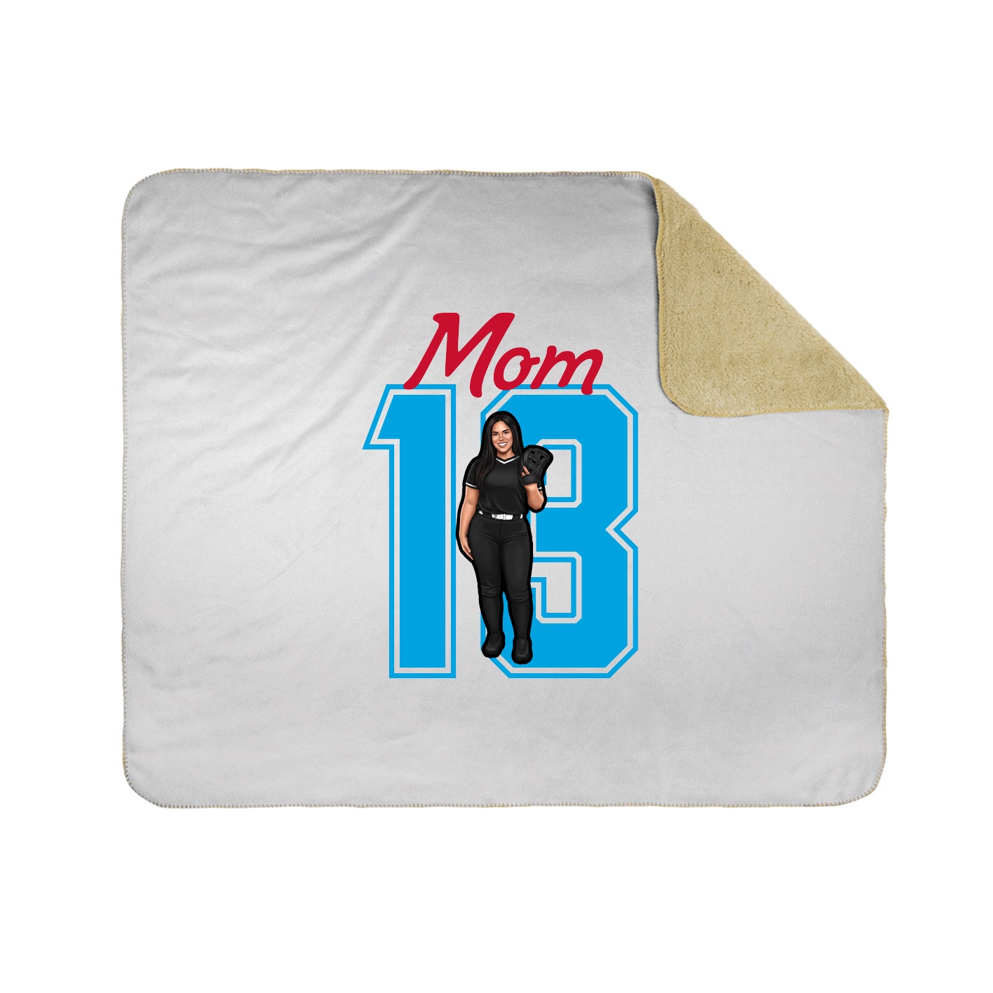 Throw Blanket — Mothers Day Shirsey in White