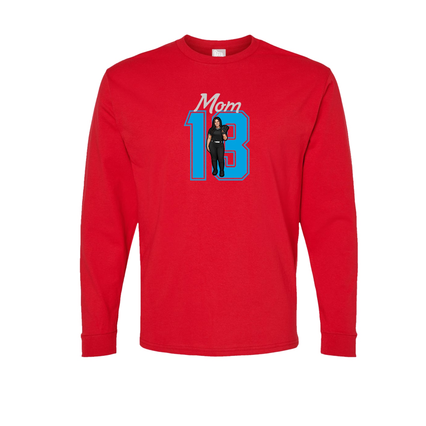 Long Sleeve Tee — Mothers Day Shirsey in Red