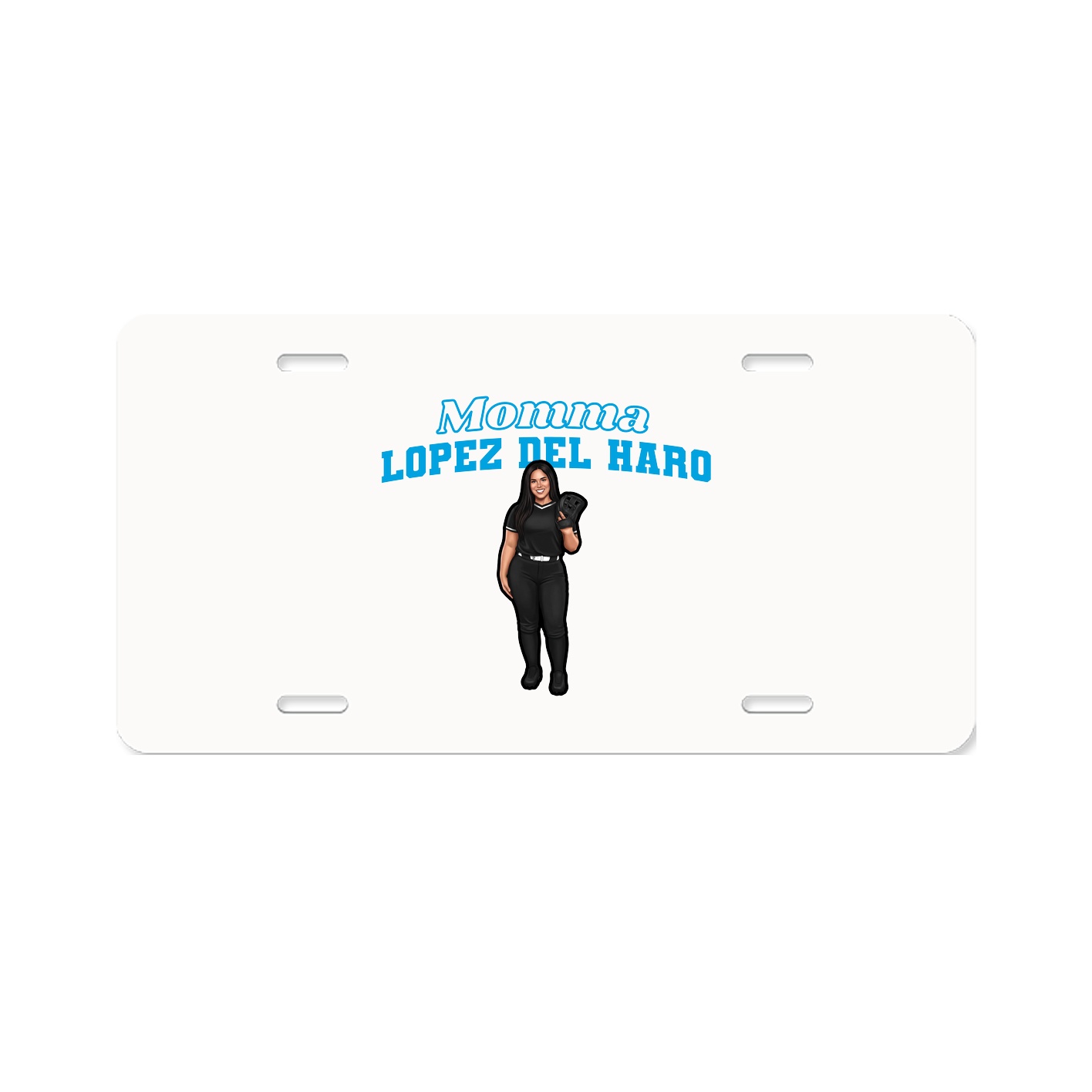 License Plate — Mothers Day Block in Classic