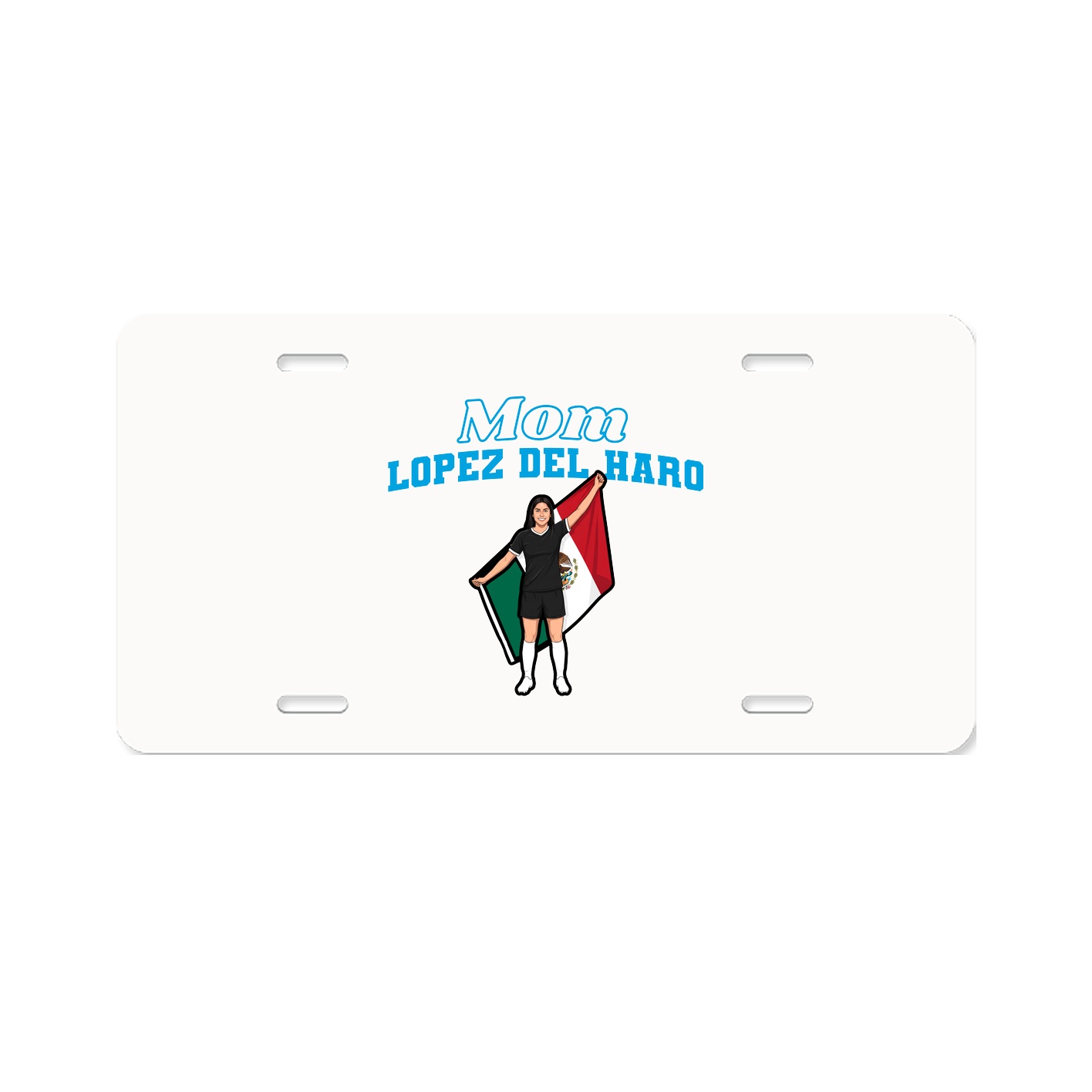 License Plate — Mothers Day Block in Classic