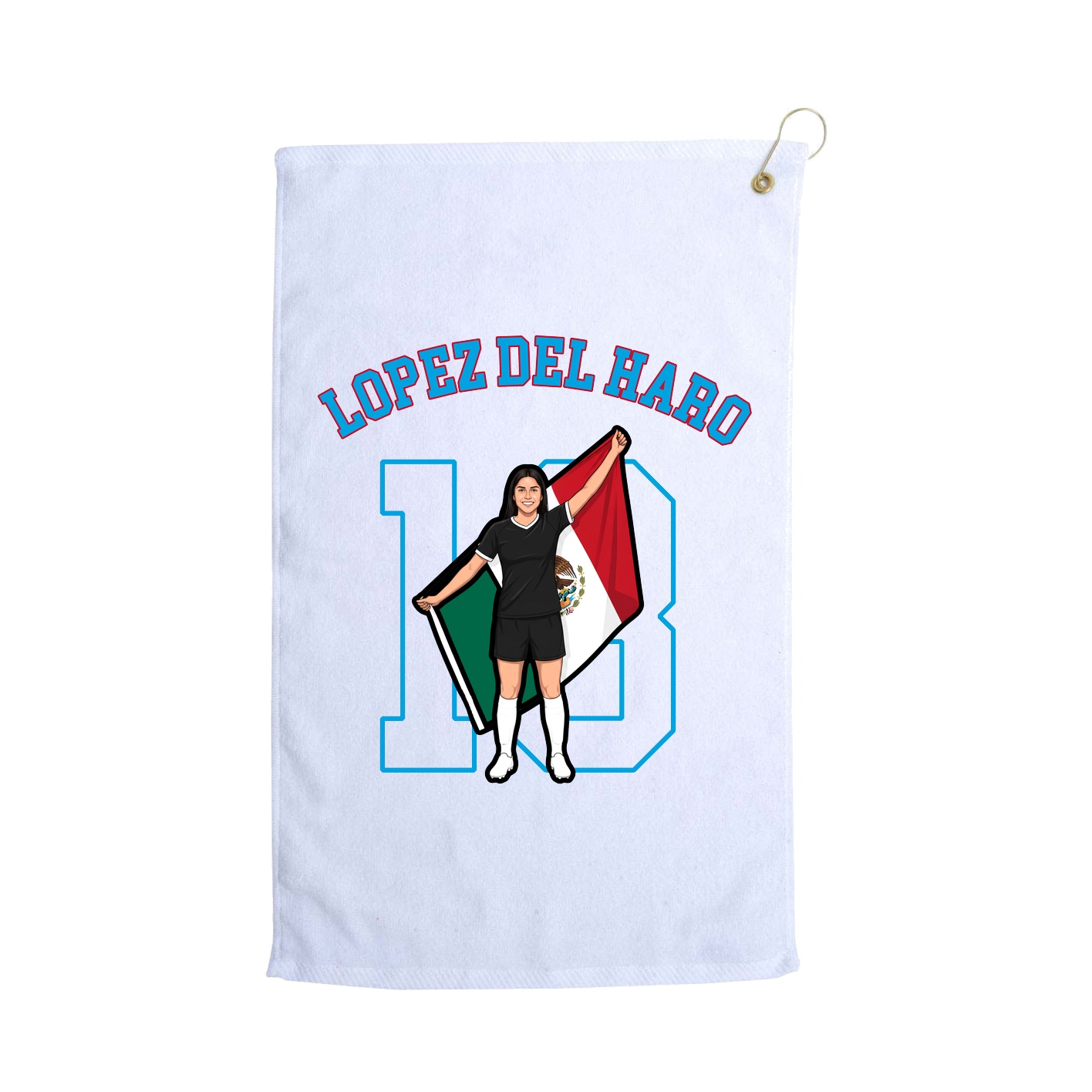 Golf Towel — Shirsey Arch in White
