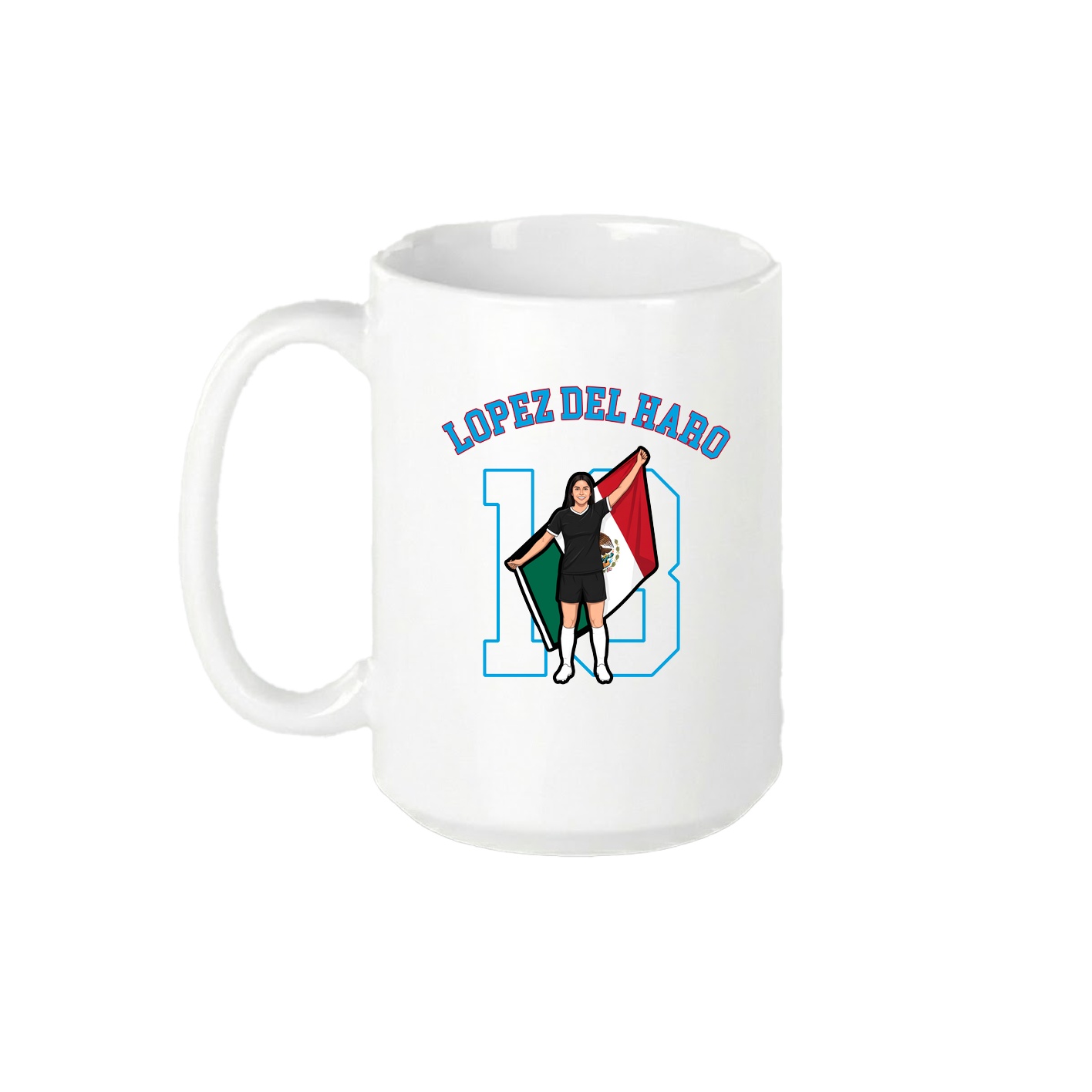 15oz Coffee Mug — Shirsey Arch in White