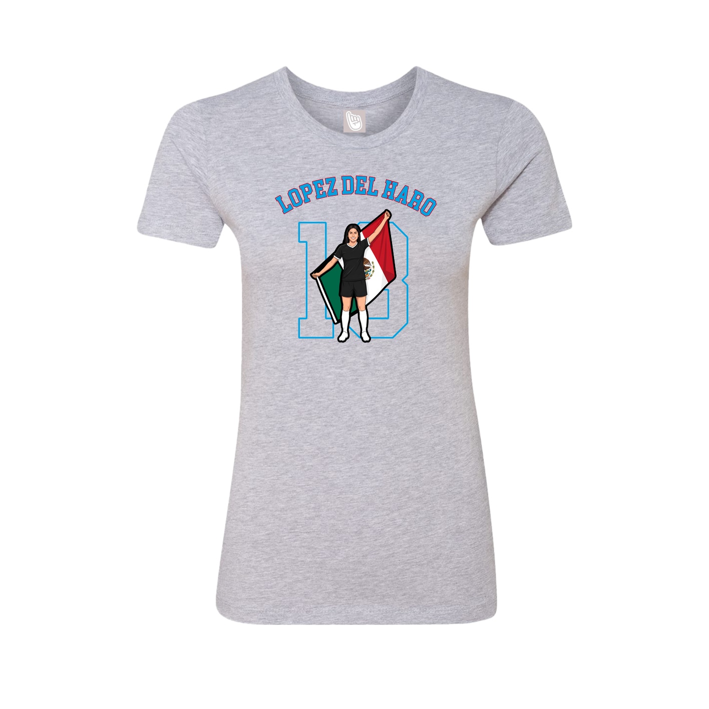 Fitted Women's Tee — Shirsey Arch in Grey
