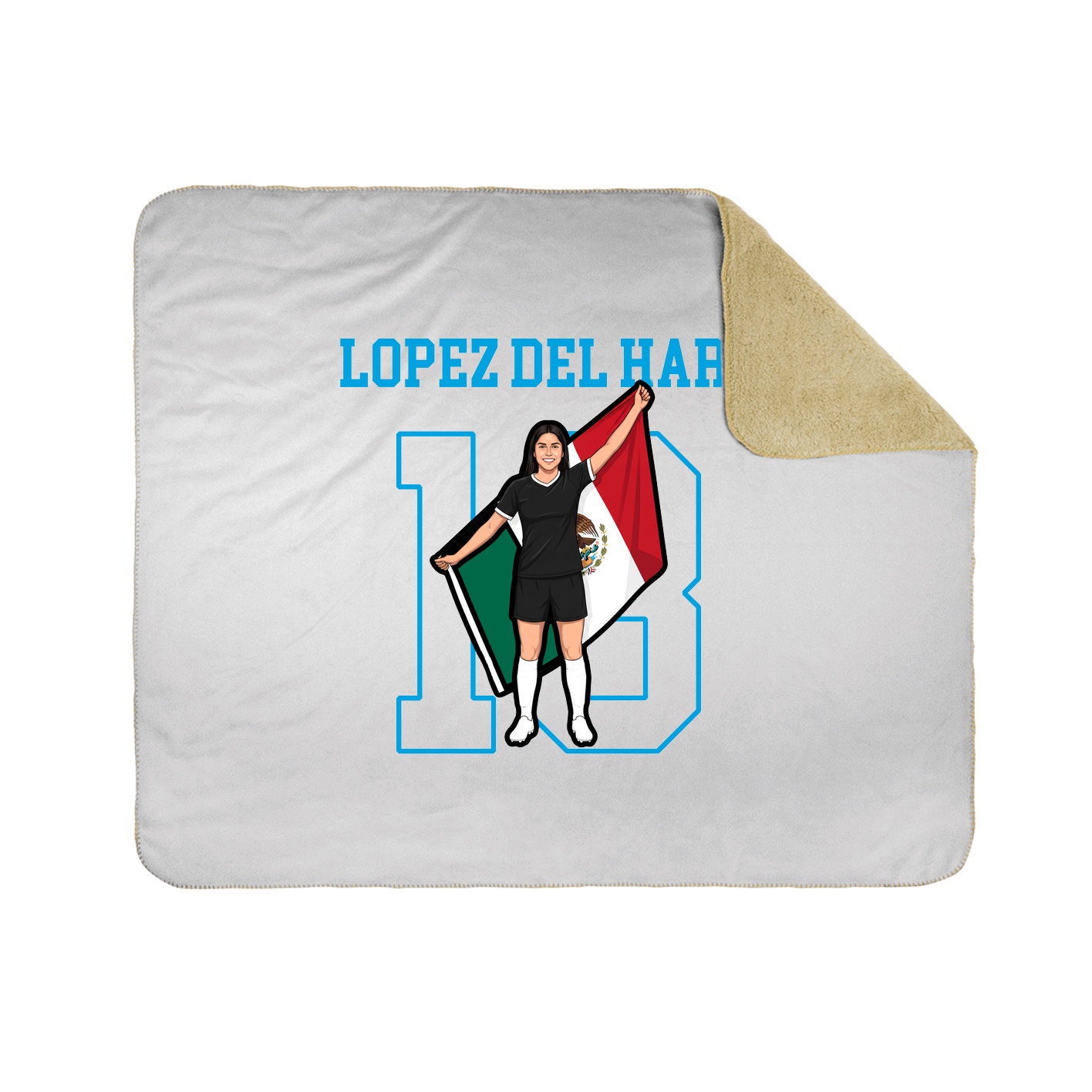 Throw Blanket — Shirsey in White