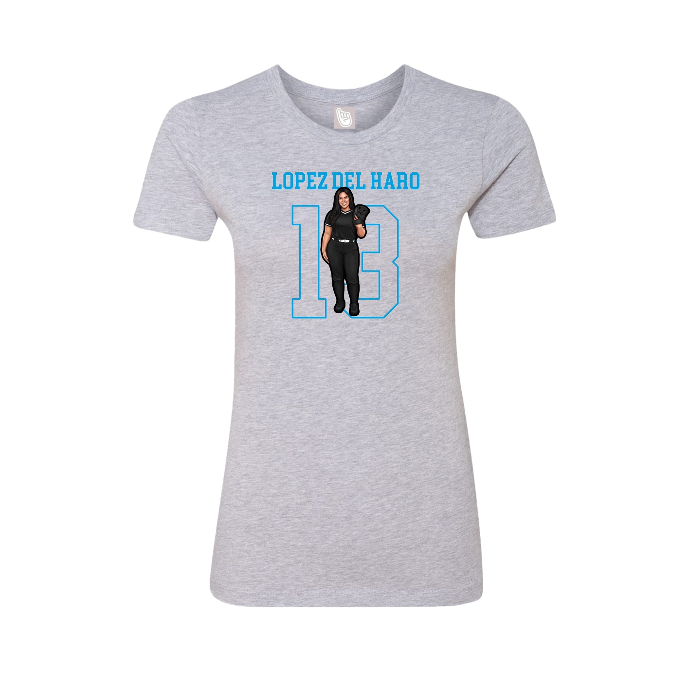 Fitted Women's Tee — Shirsey in Grey