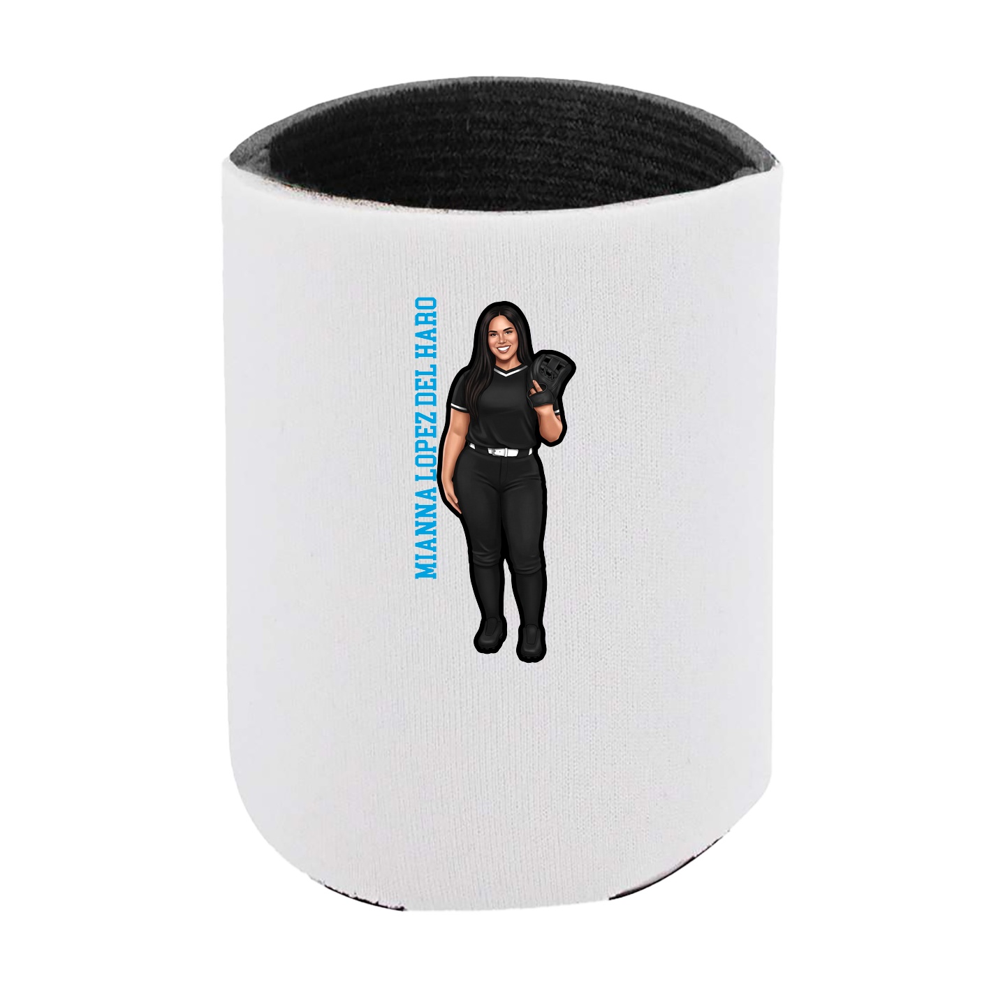 Can Holder — Name Vertical in White