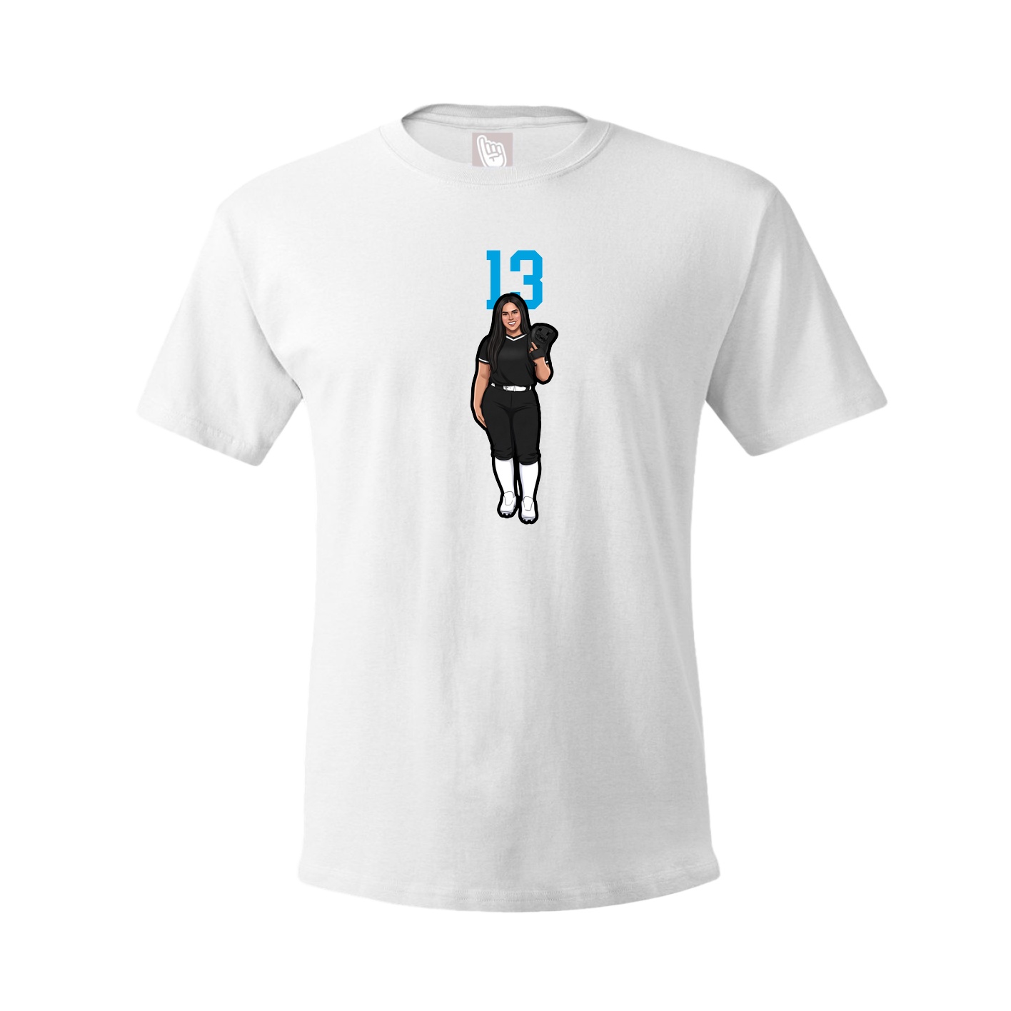 Tee — Number Top in White
