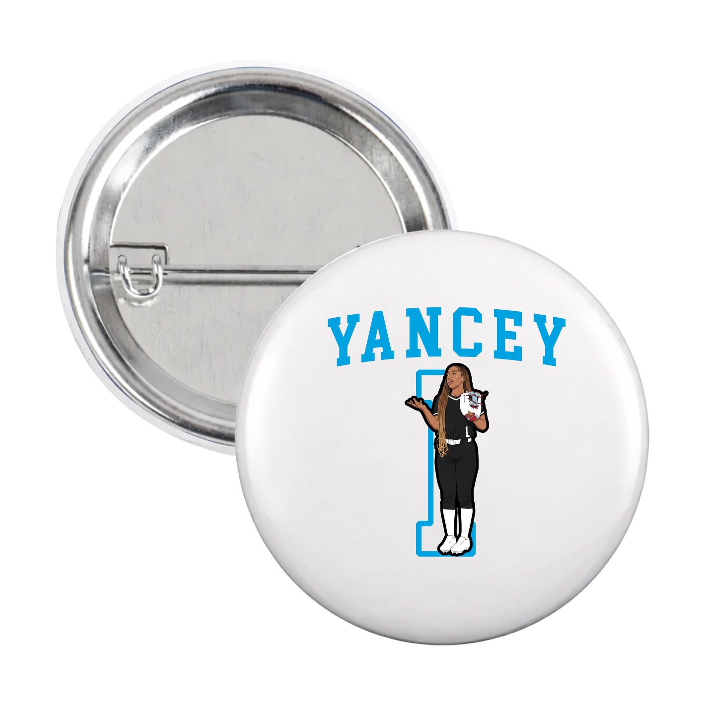 Game Day Button — Shirsey in White