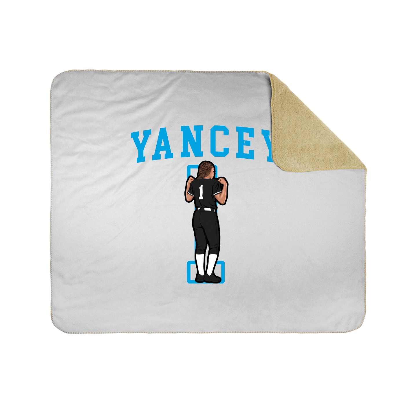 Throw Blanket — Shirsey in White