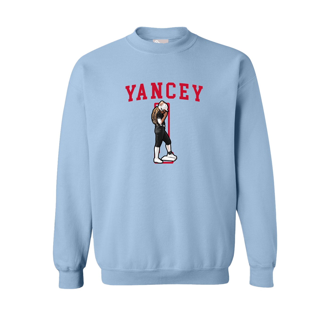 Fleece Crew — Shirsey in Light Blue