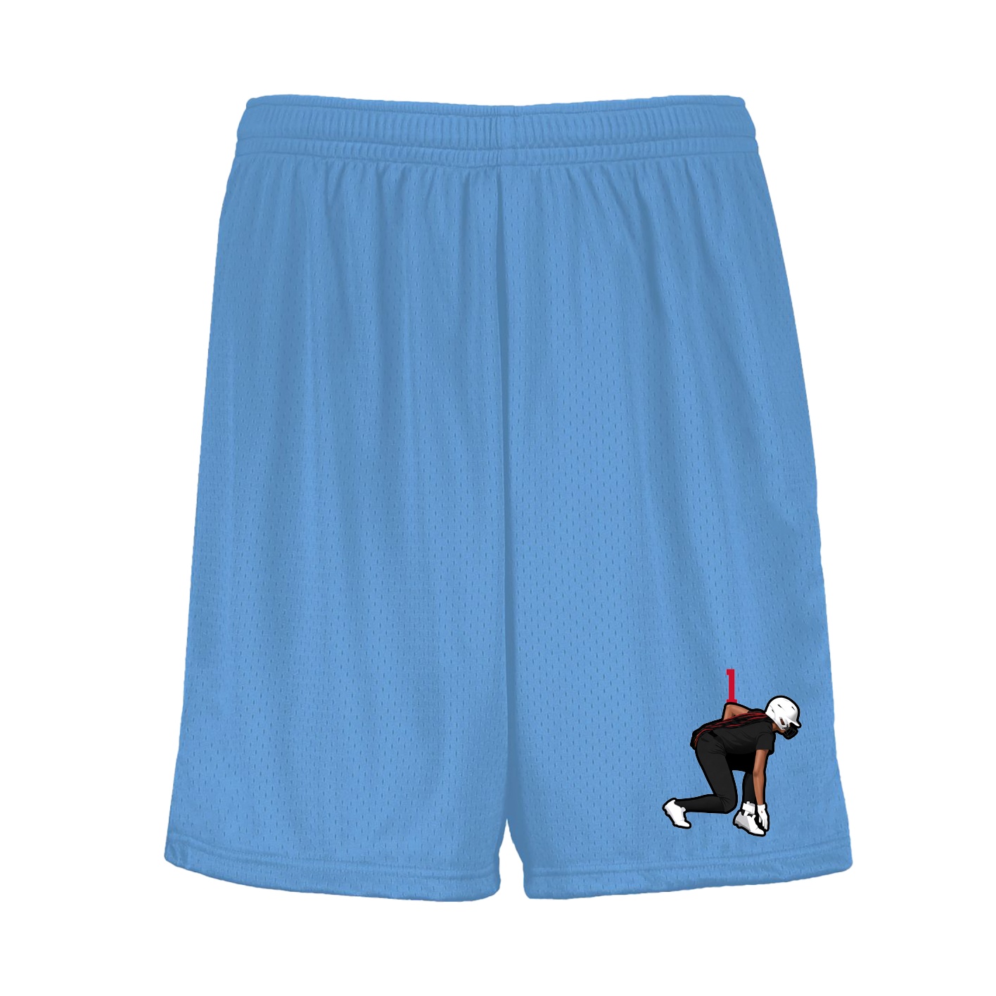Shorts — Number Top in Light Blue