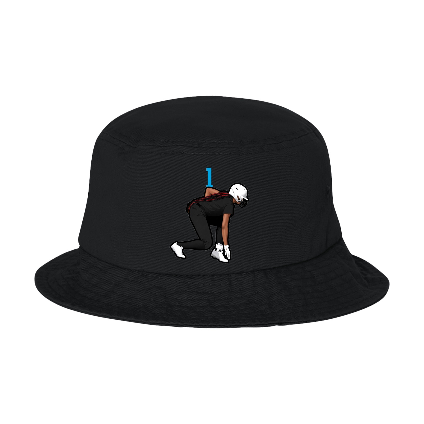 Bucket Cap — Number Top in Black
