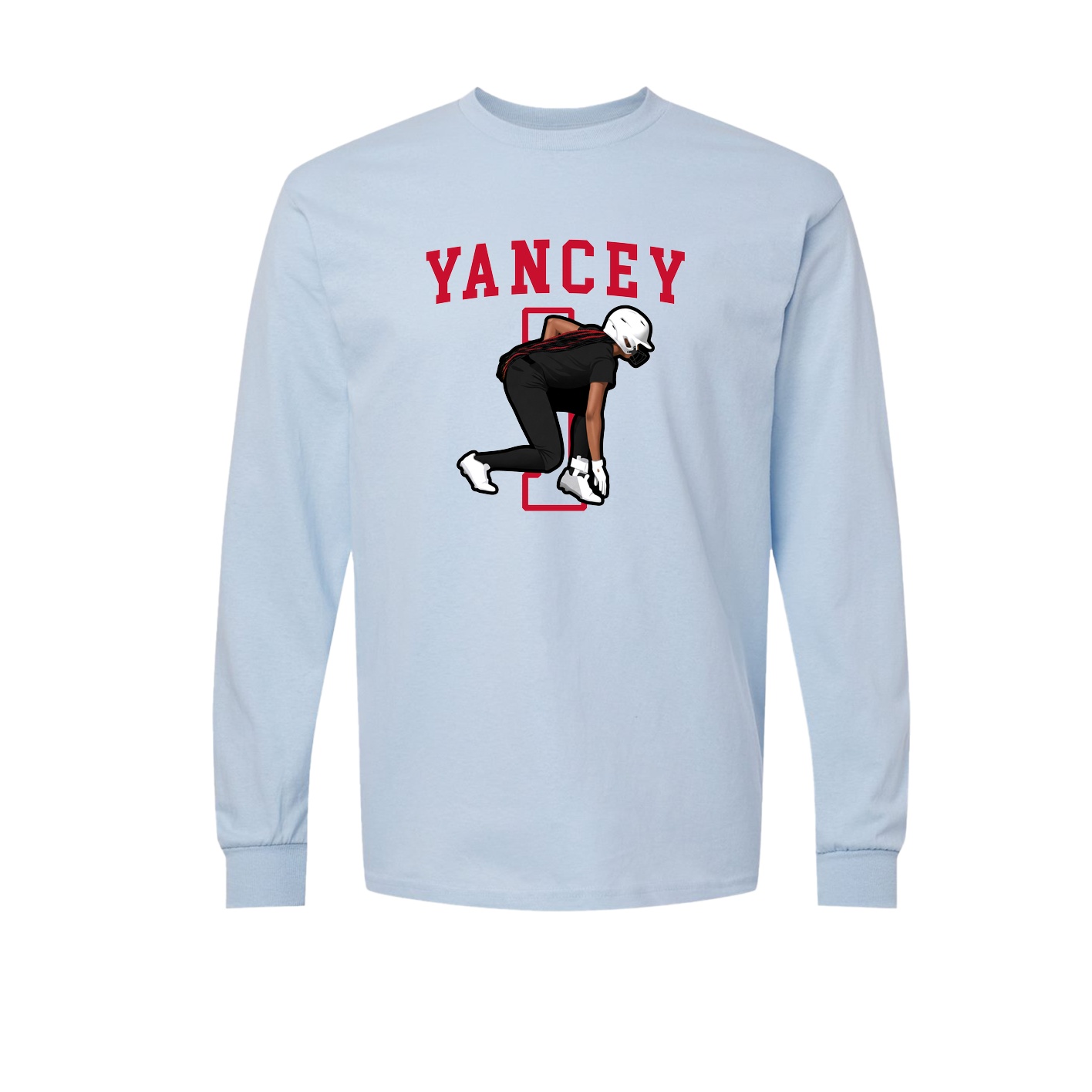Long Sleeve Tee — Shirsey in Light Blue