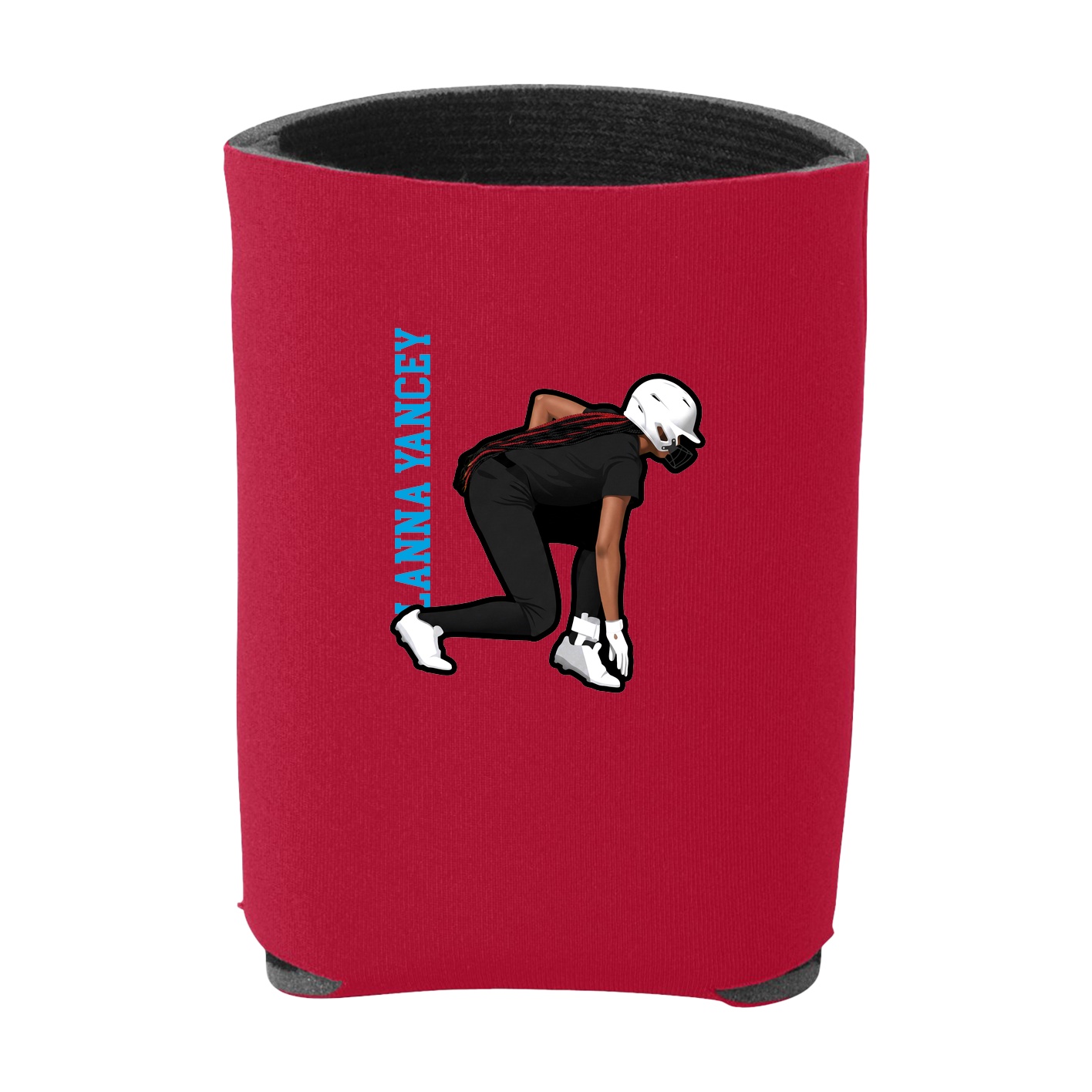 Can Holder — Name Vertical in Red