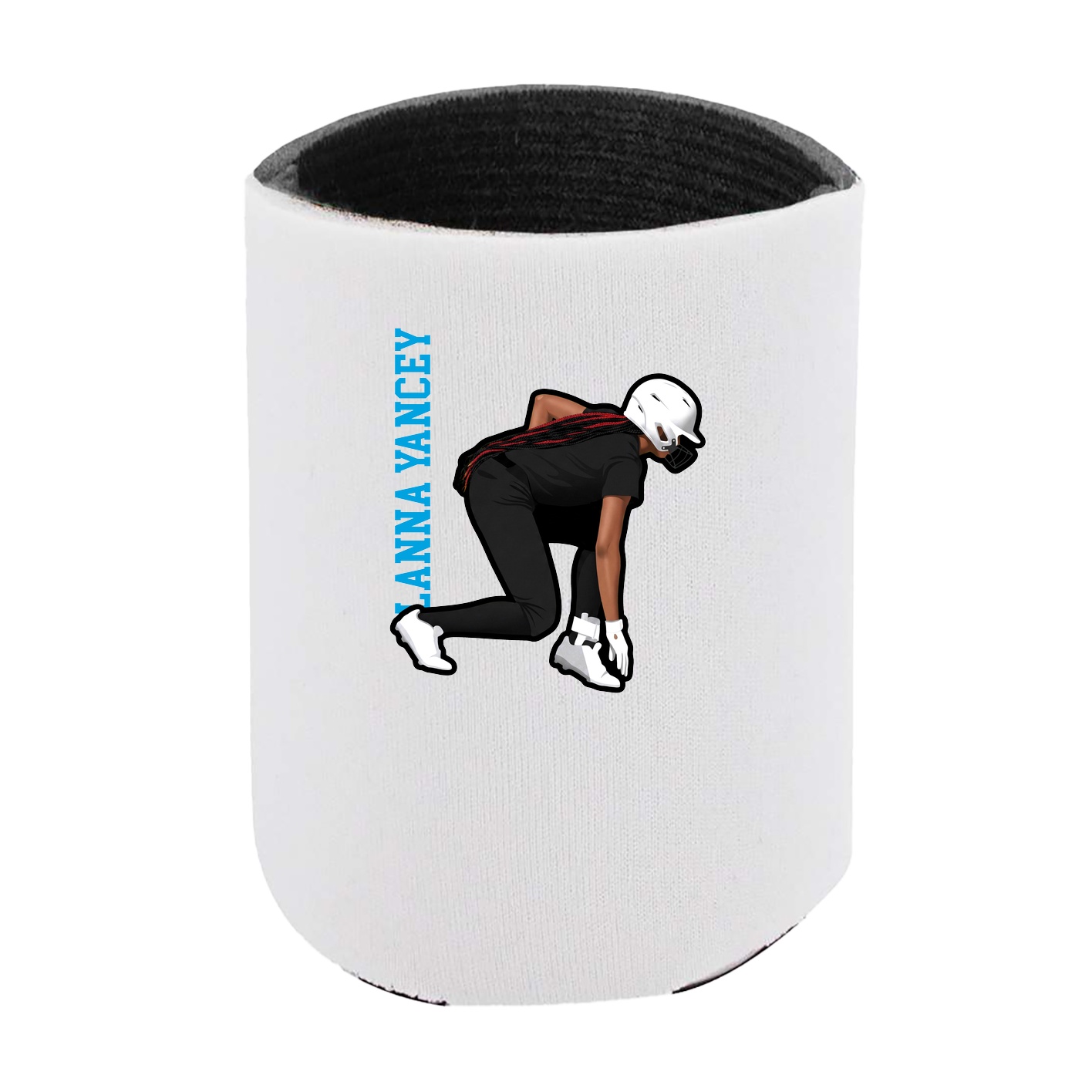 Can Holder — Name Vertical in White