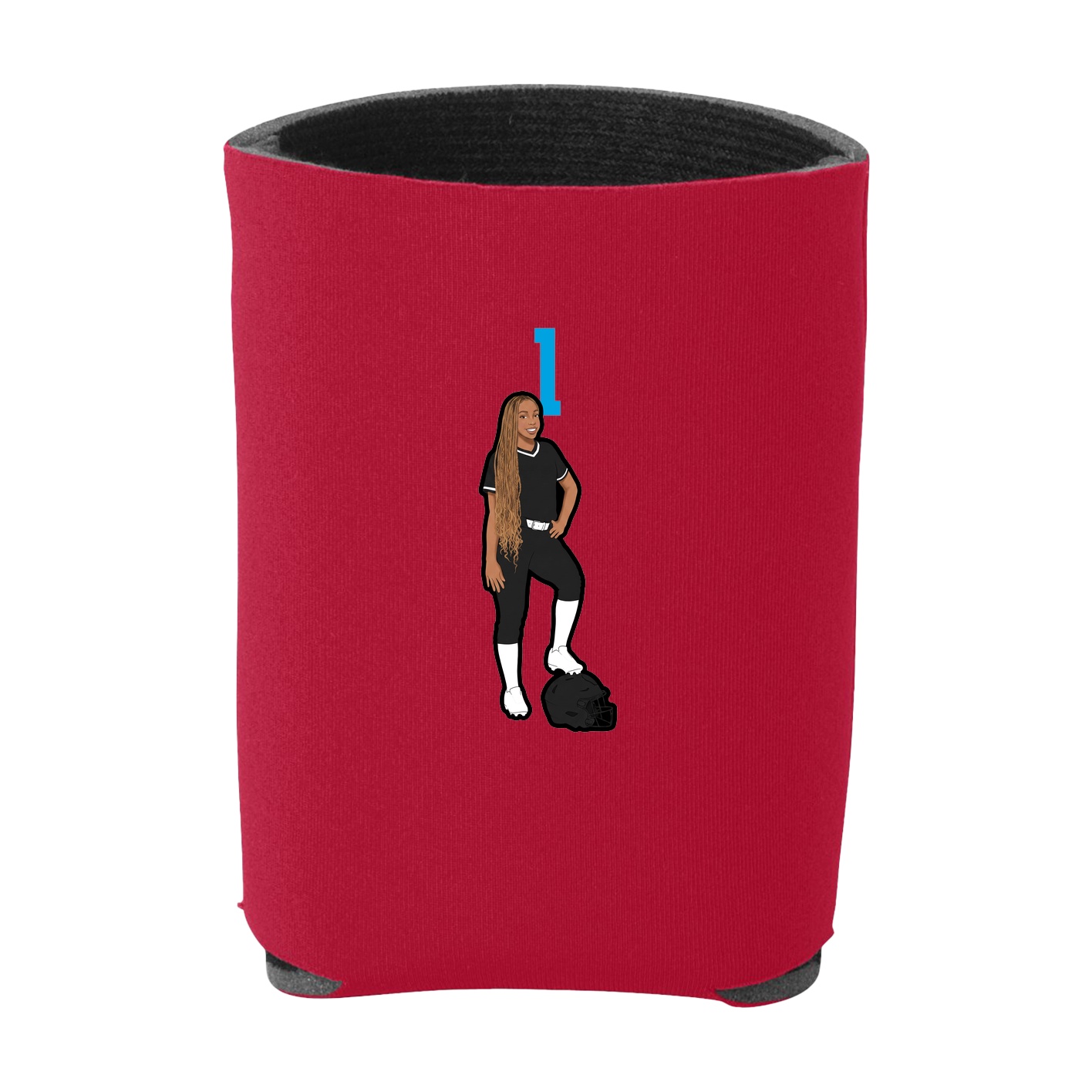 Can Holder — Number Top in Red