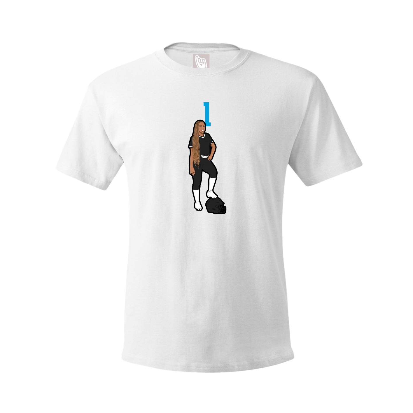 Tee — Number Top in White