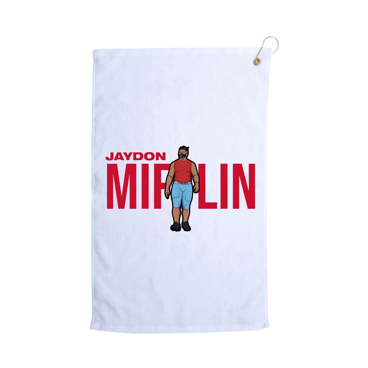 Golf Towel — Player Name in White