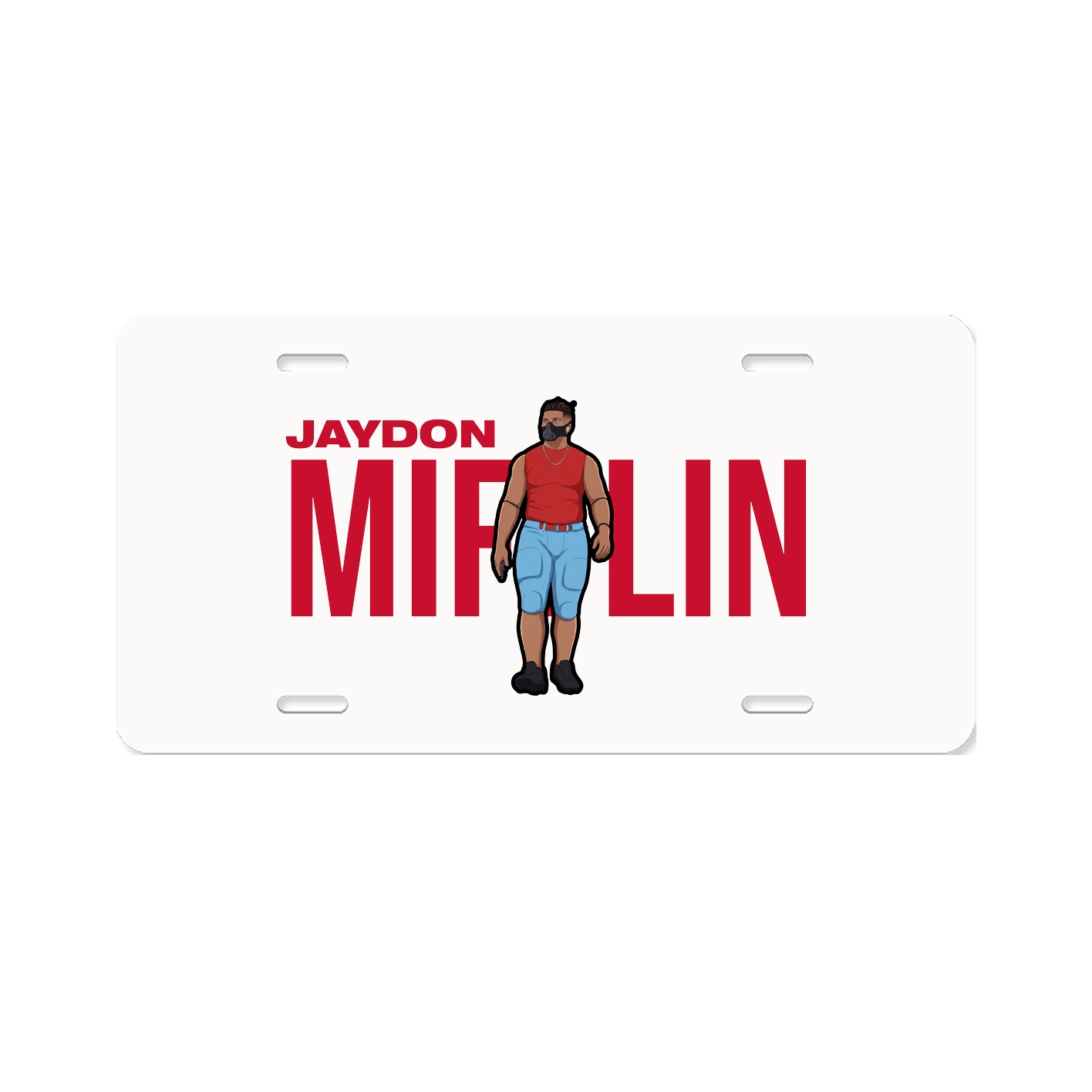 License Plate — Player Name in Classic