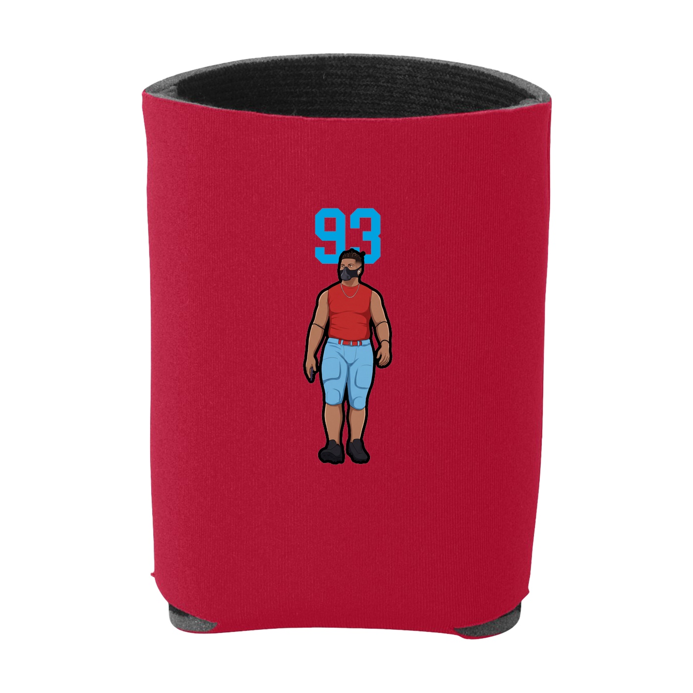 Can Holder — Number Top in Red