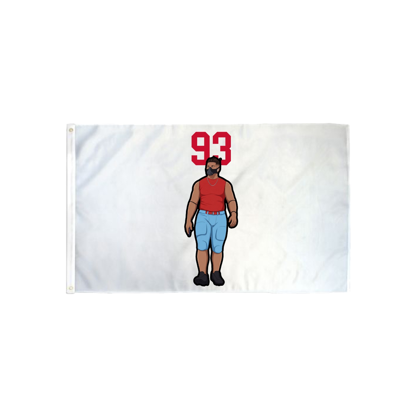 3x5 Flag — Number Top in Classic