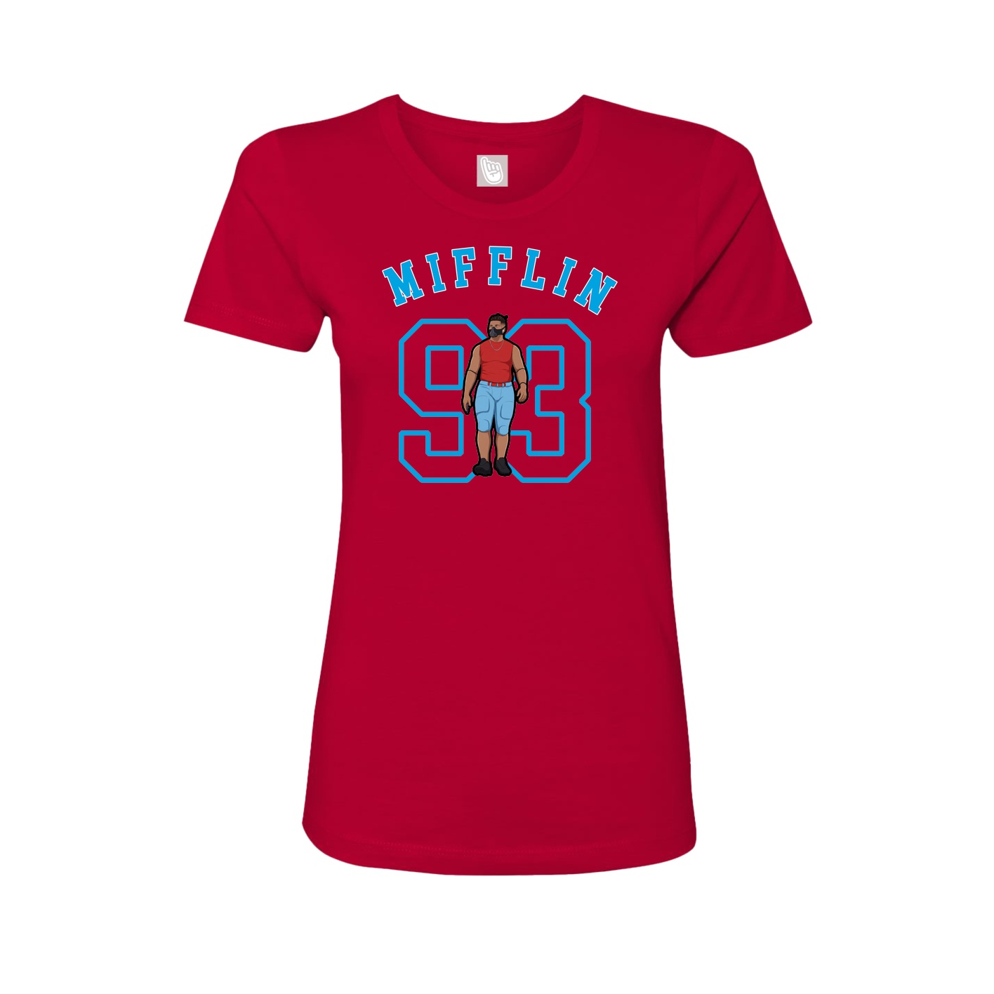 Fitted Women's Tee — Shirsey Arch in Red