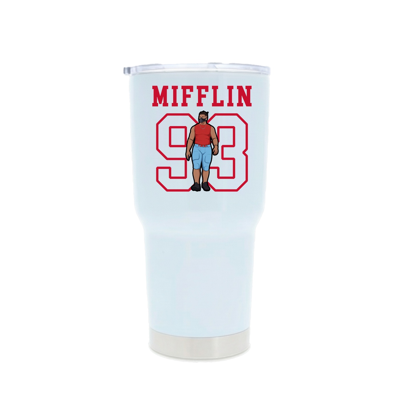 30oz Stainless Steel Tumbler — Shirsey in White