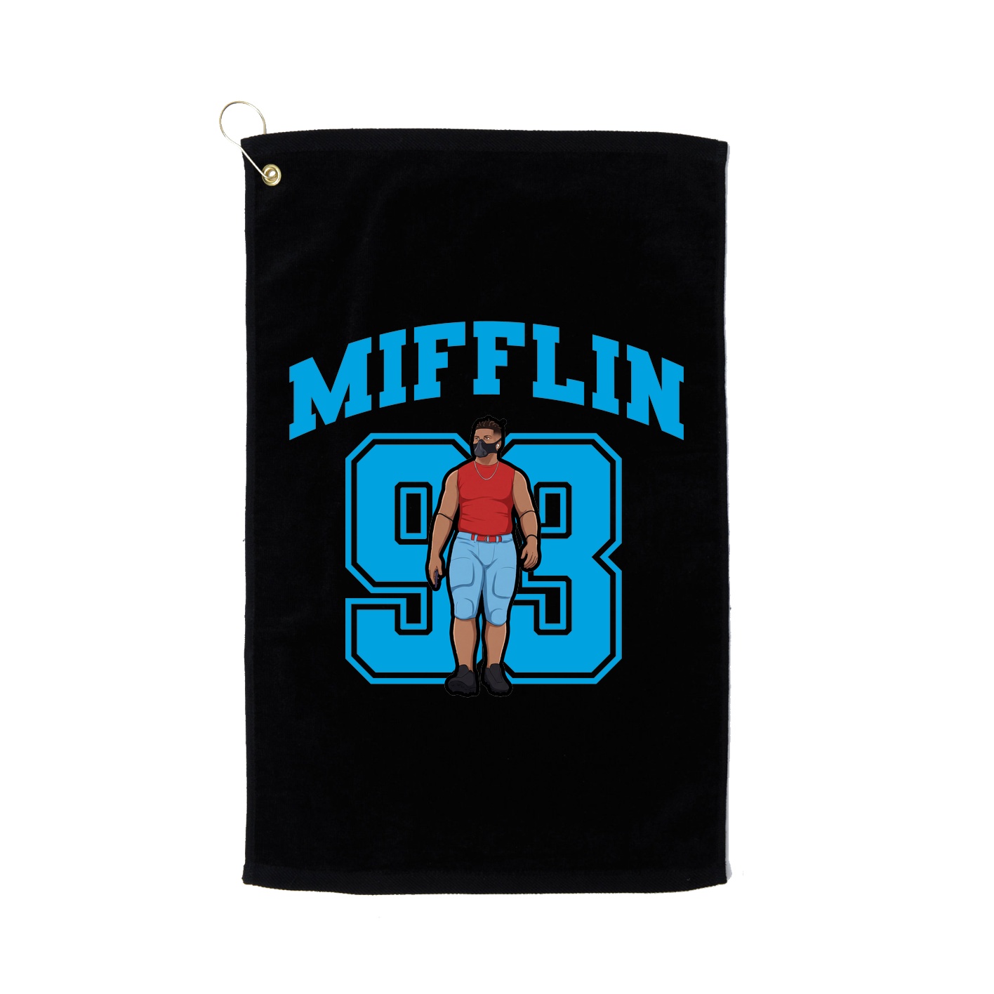 Golf Towel — Number in Black