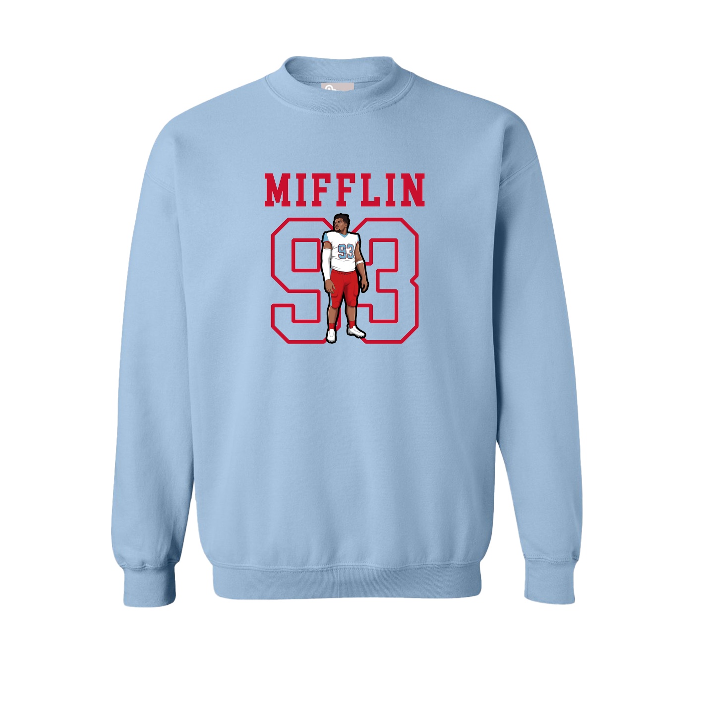 Fleece Crew — Shirsey in Light Blue