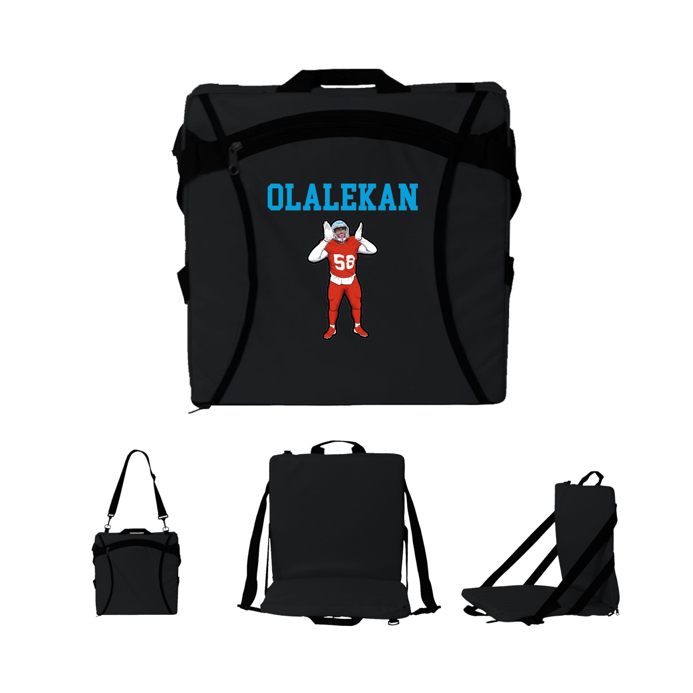 Folding Stadium Seat — Shirsey in Black