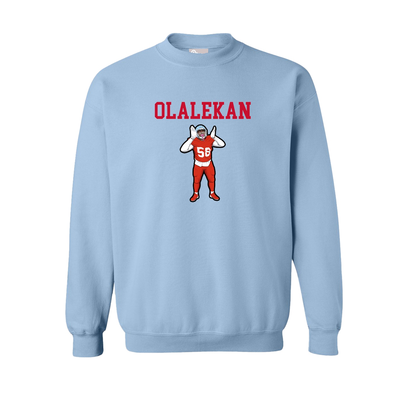 Fleece Crew — Shirsey in Light Blue