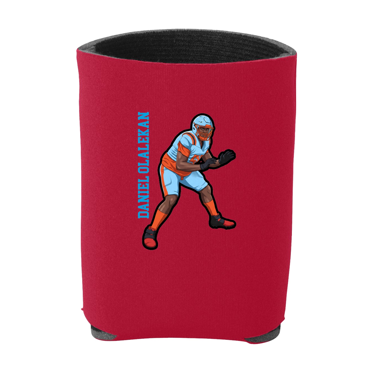Can Holder — Name Vertical in Red