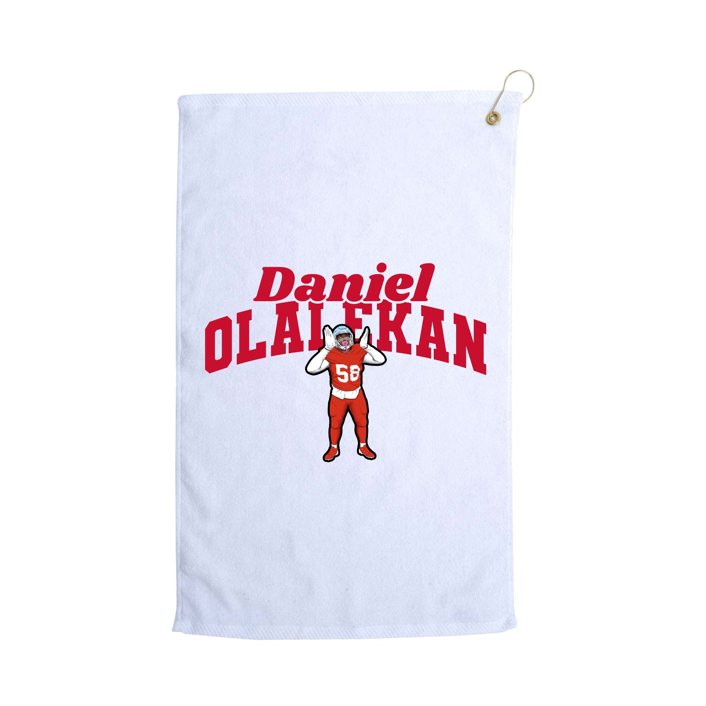 Golf Towel — Signature Arch in White