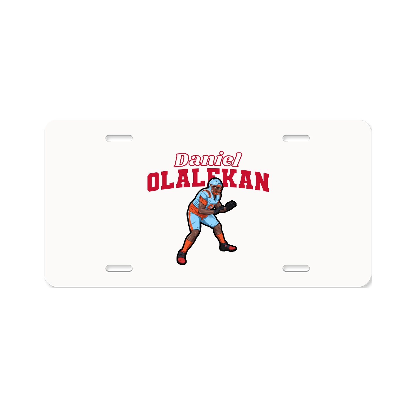 License Plate — Name Arch in Classic