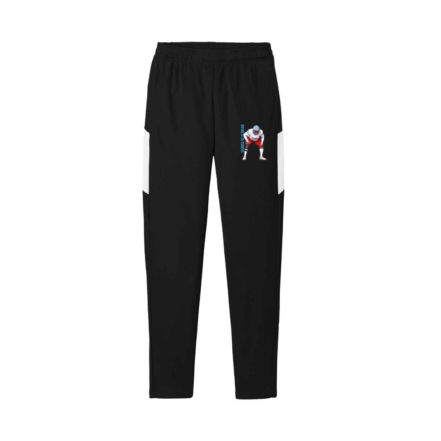 Team Travel Pant — Name Vertical in Black/White