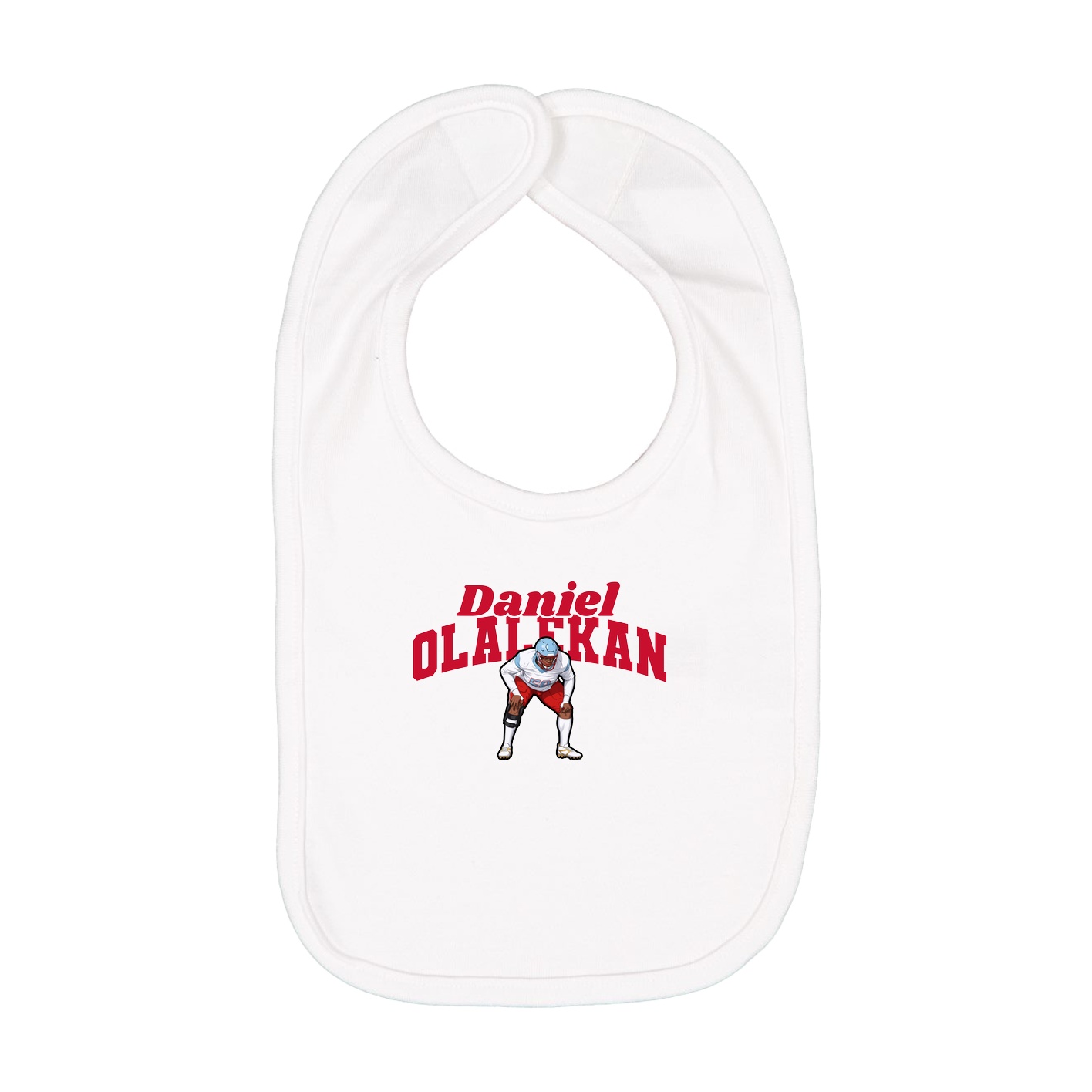 Infant Bib — Signature Arch in White