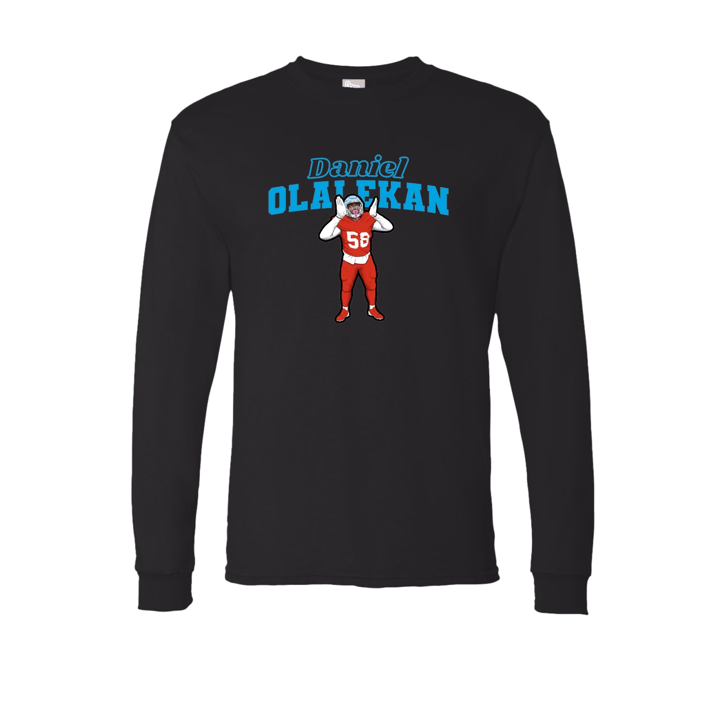 Long Sleeve Tee — Name Arch in Black