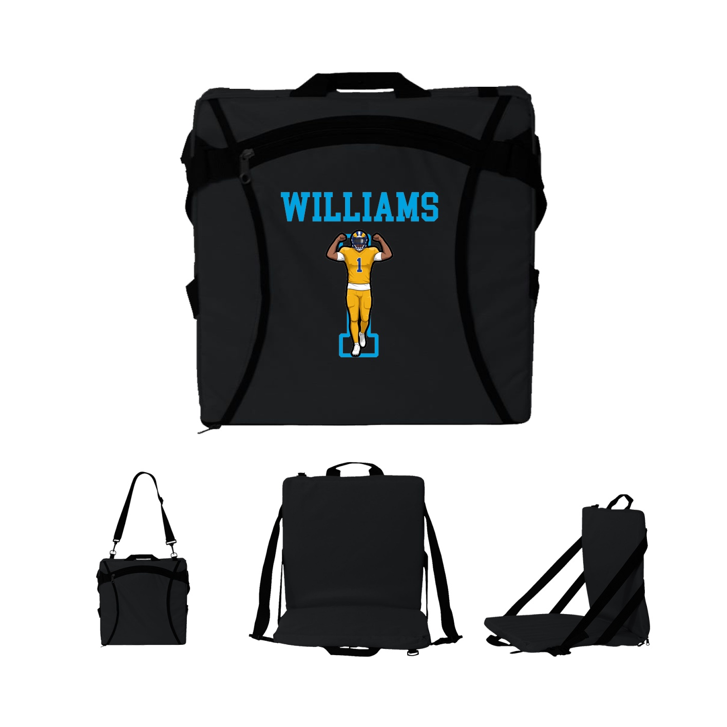 Folding Stadium Seat — Shirsey in Black