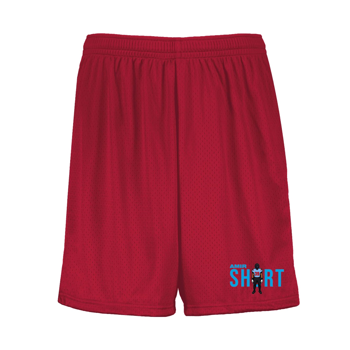Shorts — Player Name in Red